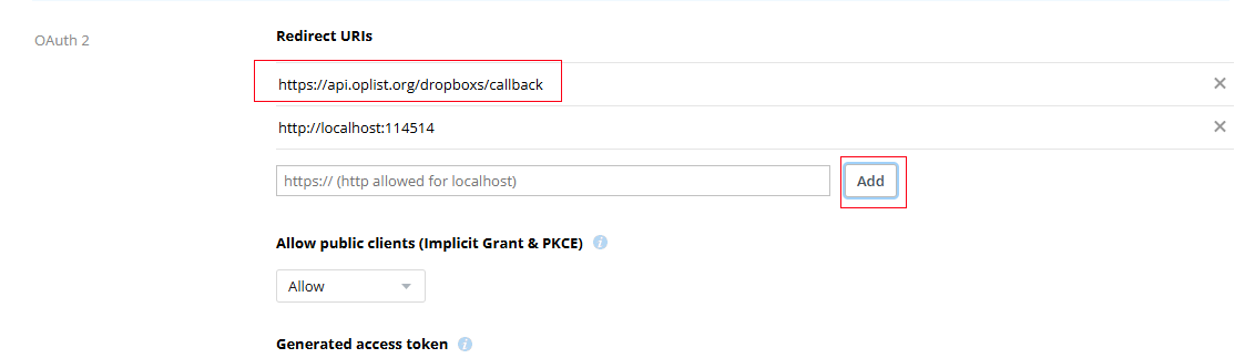 Callback URL